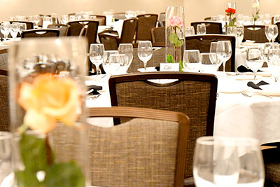 Tables in the Convention Center